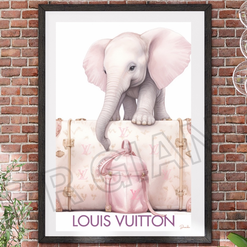Louis Vuitton Wall Art 11x17 Print Wall Decor Louis Vuitton Art Kids Room